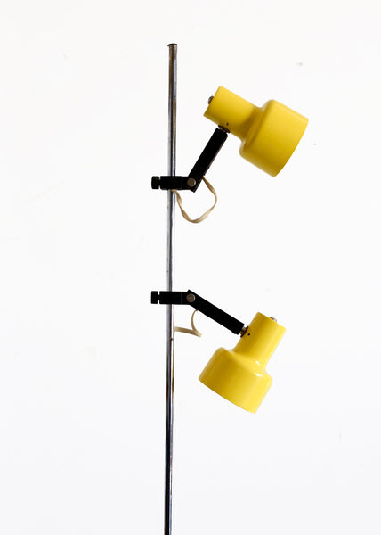Mid-century Adjustable Floorlamp with Two Heads