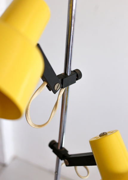 Mid-century Adjustable Floorlamp with Two Heads