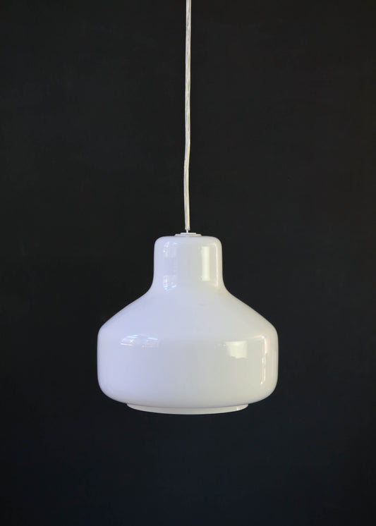 Large Milk Glass Pendant (two available)