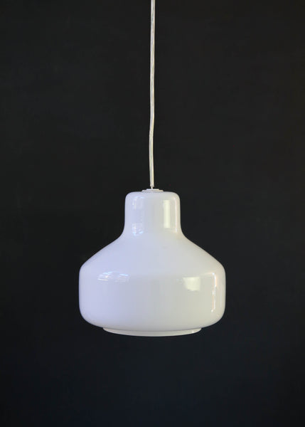 Large Milk Glass Pendant (two available)