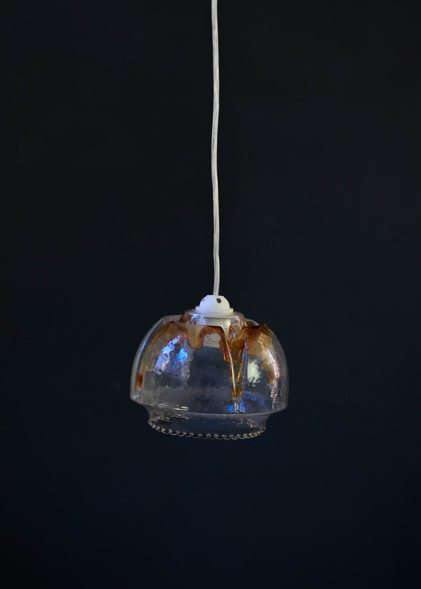 Four vintage Murano glass shades