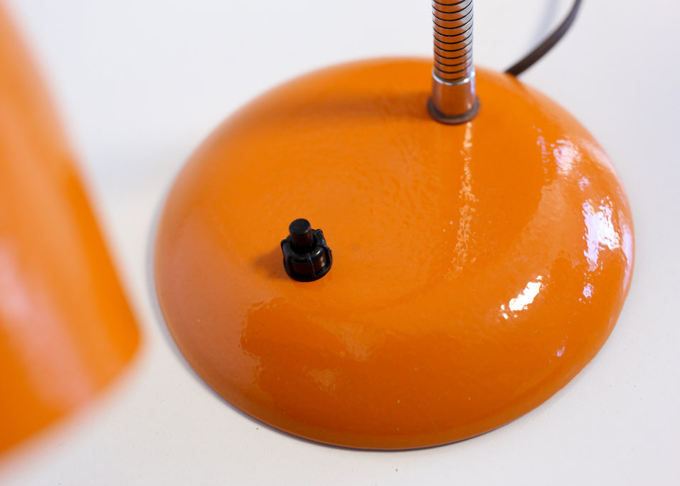 A Pair of 70s Gooseneck Desk Lamps