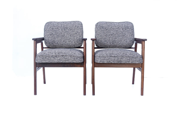 A Pair of Imbuia Waiting Chairs