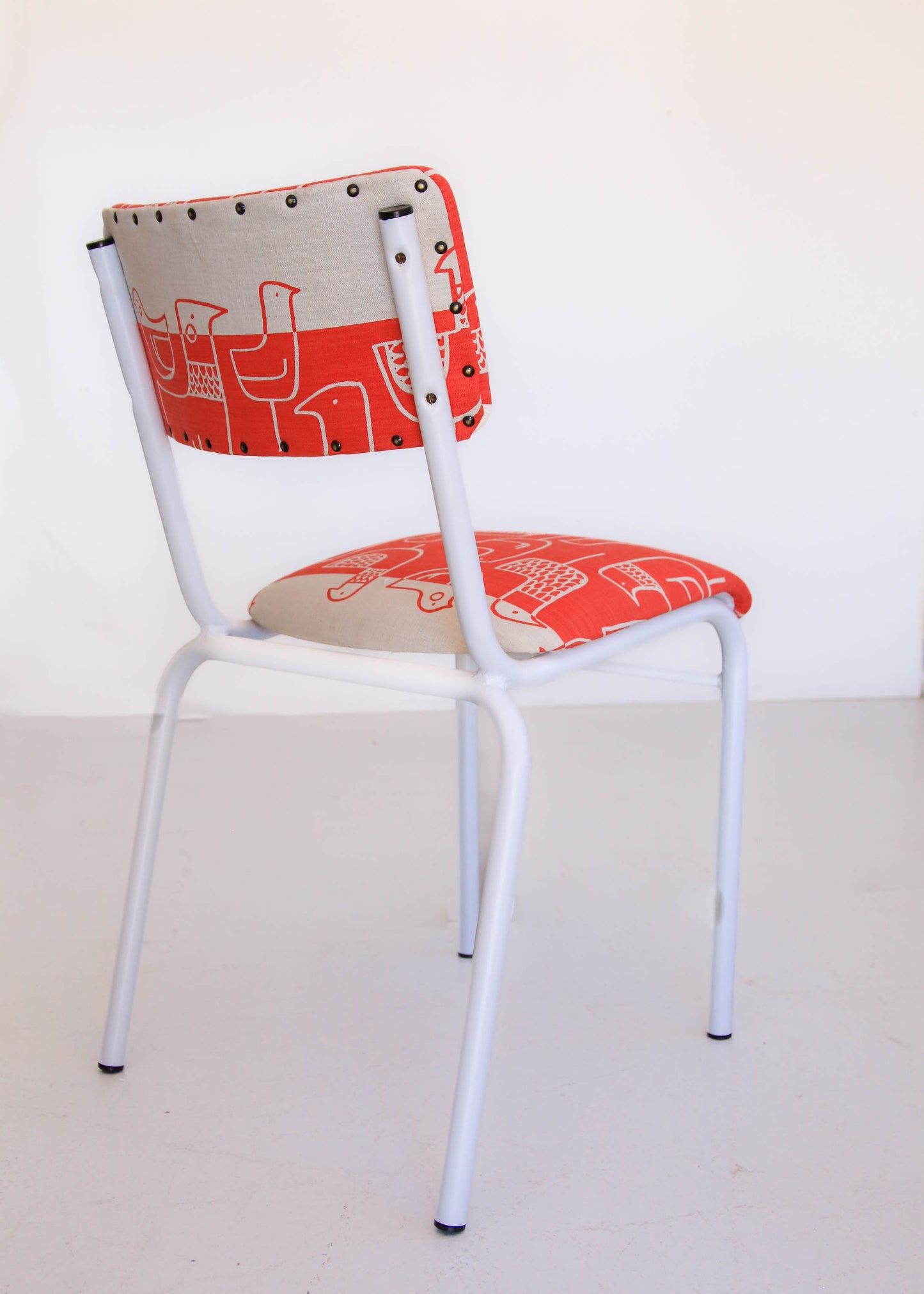 A Set of Six Chappy Chairs in Skinny laMinx Fabric