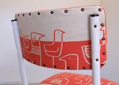 A Set of Six Chappy Chairs in Skinny laMinx Fabric