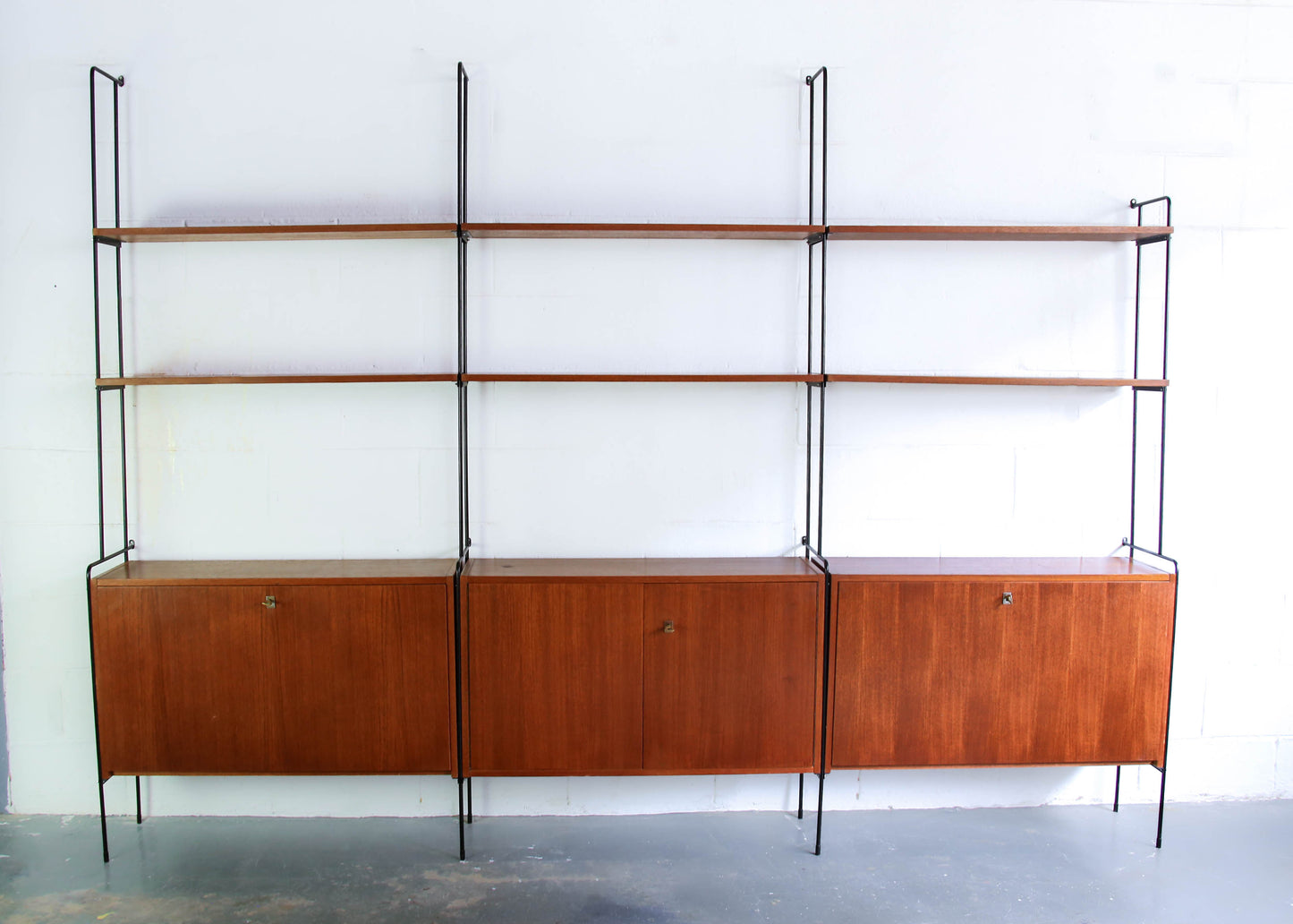 Vintage Teak and Steel Omnia Wall Unit by Ernst-Dieter Hilker, Germany, 1960s