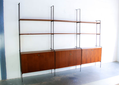 Vintage Teak and Steel Omnia Wall Unit by Ernst-Dieter Hilker, Germany, 1960s