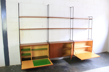 Vintage Teak and Steel Omnia Wall Unit by Ernst-Dieter Hilker, Germany, 1960s