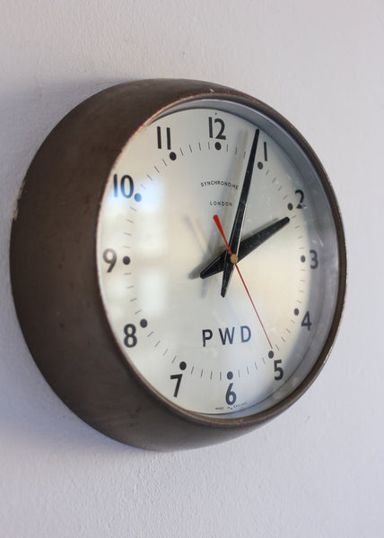 Vintage Synchronome London Wall Clock