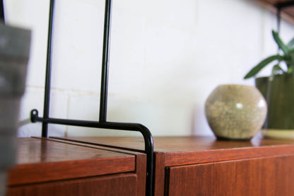 Vintage Teak and Steel Omnia Wall Unit by Ernst-Dieter Hilker, Germany, 1960s