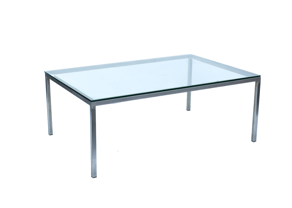 Steel and Glass Coffee Table