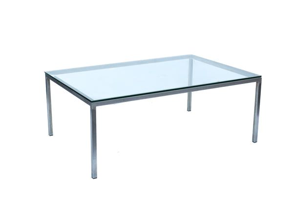 Steel and Glass Coffee Table