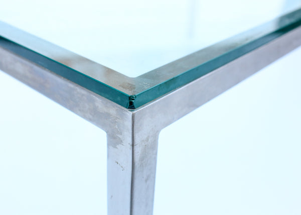 Steel and Glass Coffee Table