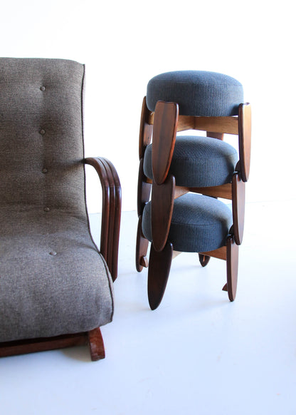 A Vintage Stack of Three Stools