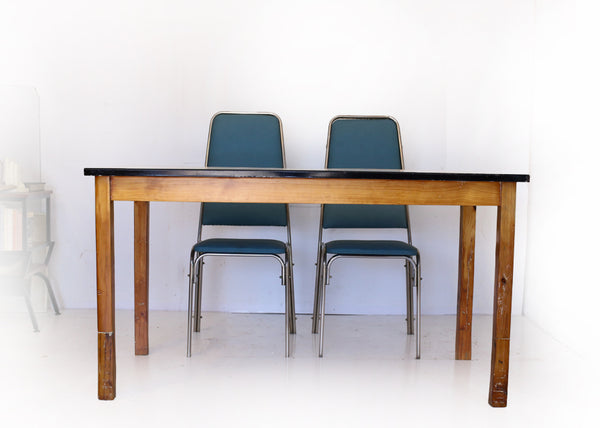 Vintage Enamel Top Kitchen Table