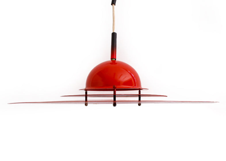Mid-century Flying Saucer Pendant Lamp