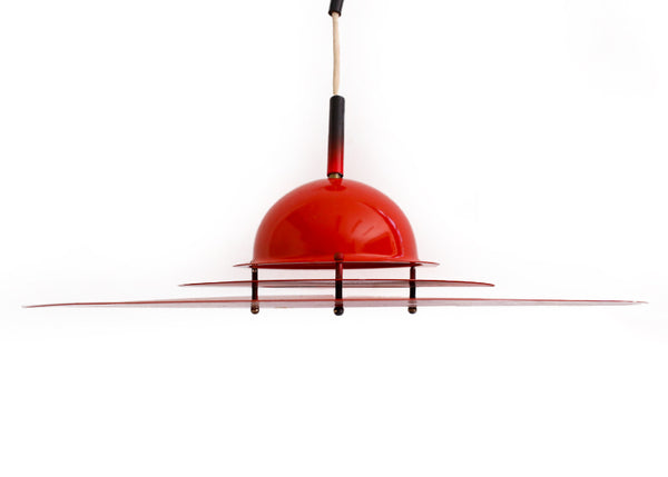 Mid-century Flying Saucer Pendant Lamp