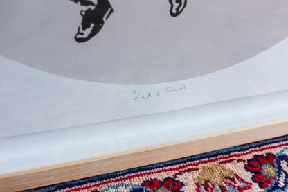 Framed "Let's Riot" Silkscreen