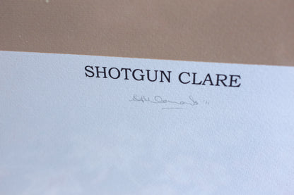 Framed "Shotgun Clare" Silkscreen