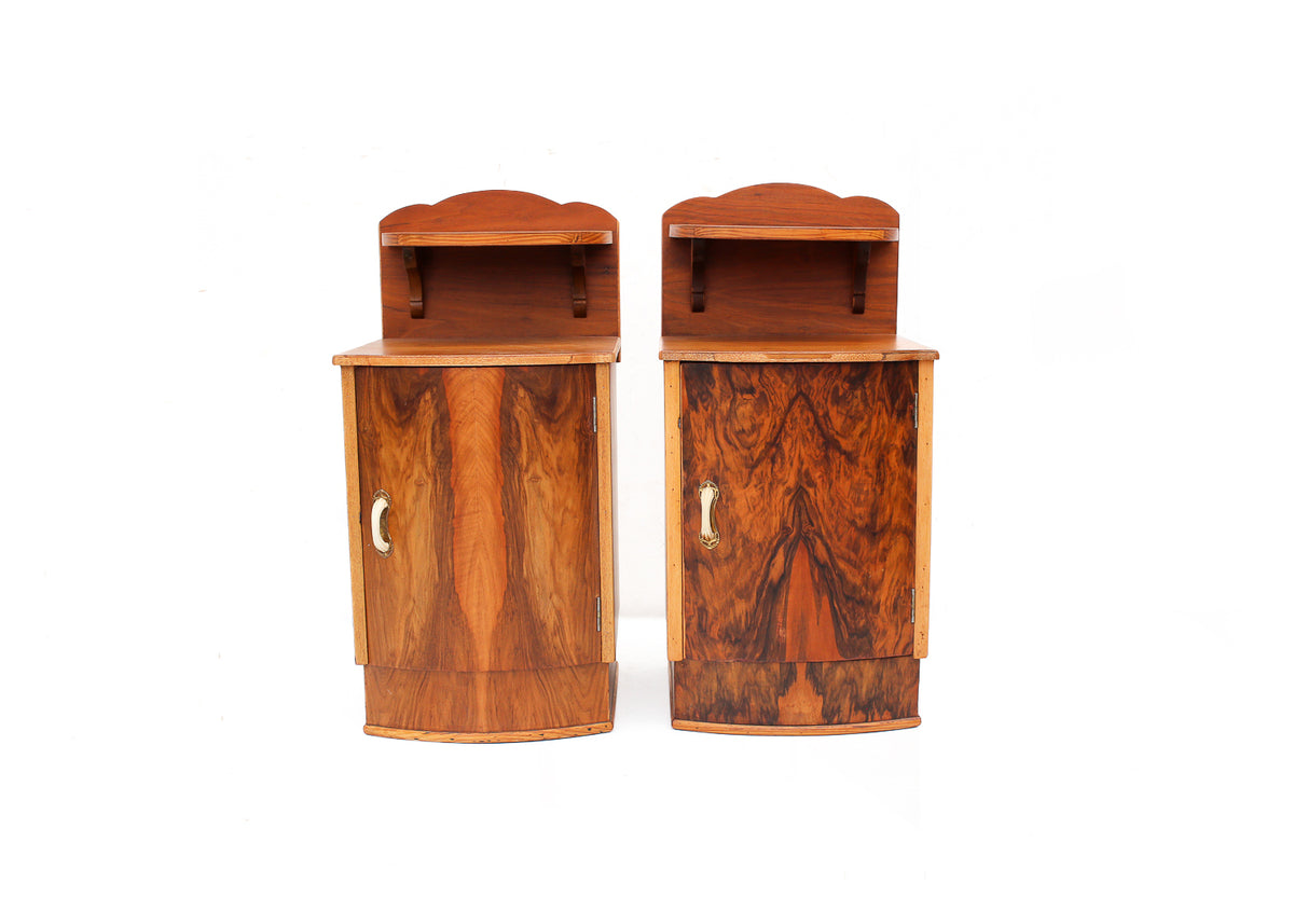 A Pair of Art Deco Bedside Cabinets
