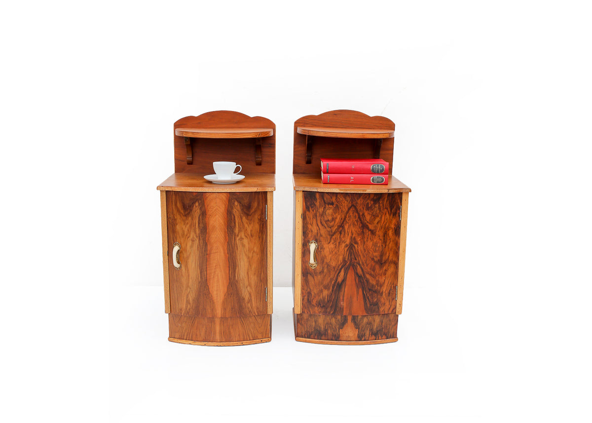 A Pair of Art Deco Bedside Cabinets