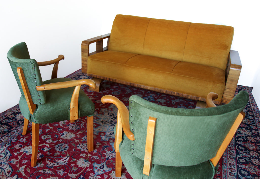 Rare 1930s Art Deco Sofa