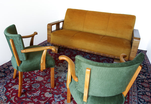 Rare 1930s Art Deco Sofa