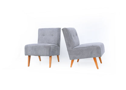Two Mid-century Slipper Chairs