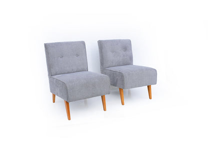 Two Mid-century Slipper Chairs