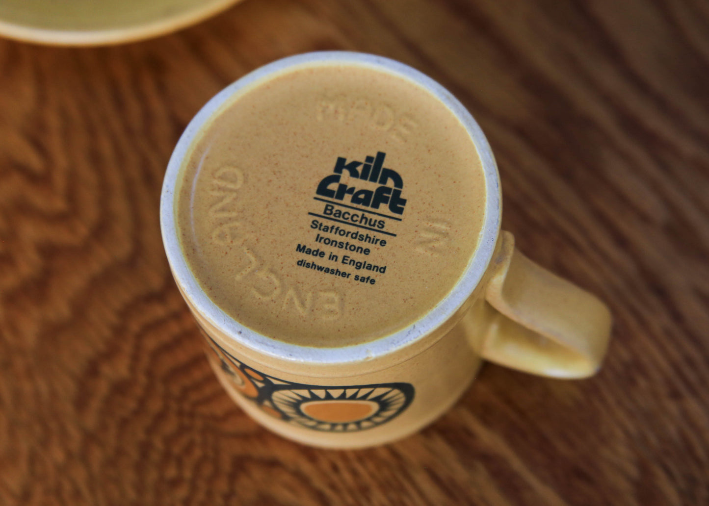 Six Bacchus Coffee Trios from Kiln Craft, England