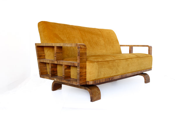 Rare 1930s Art Deco Sofa