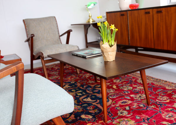 Mid-century Coffee Table - solid top