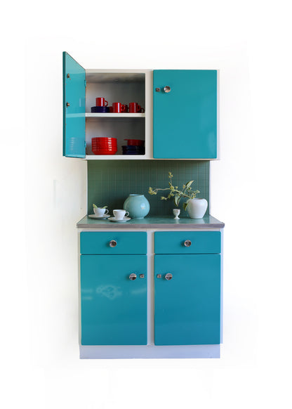 Refurbished 1950s Steel Kitchen Cabinet