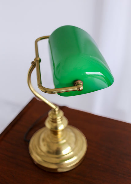 Vintage Banker's Desk Lamp