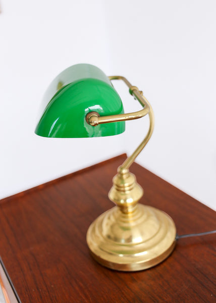 Vintage Banker's Desk Lamp