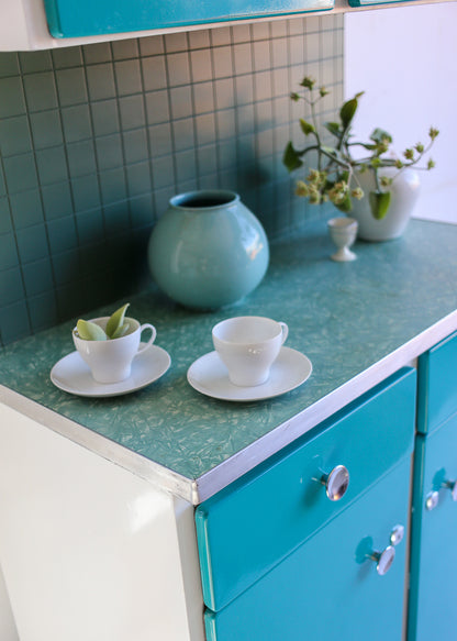 Refurbished 1950s Steel Kitchen Cabinet