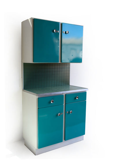 Refurbished 1950s Steel Kitchen Cabinet