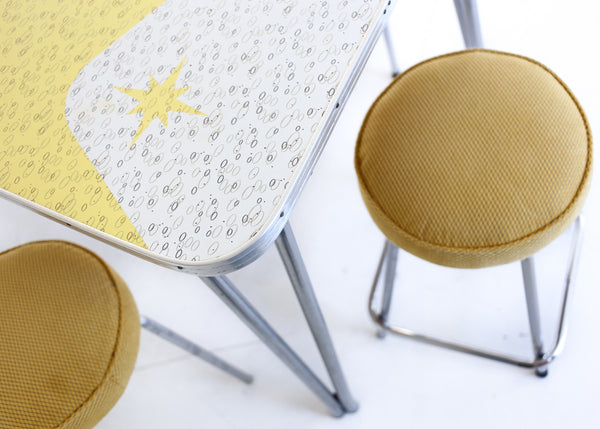 Set of Six Vintage Kitchen Stools