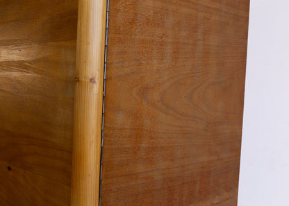 Two-Door Wardrobe in Oregon Pine and Light Wood