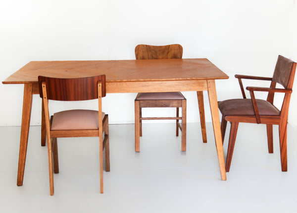 Mid-Century Modern Oak Dining Table