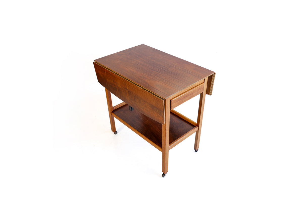 Mid-Century Modern Drop-Leaf Trolley