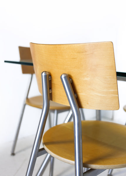 Designer Bulthaup Table and Four Chairs - Germany, 1990s