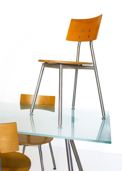 Designer Bulthaup Table and Four Chairs - Germany, 1990s