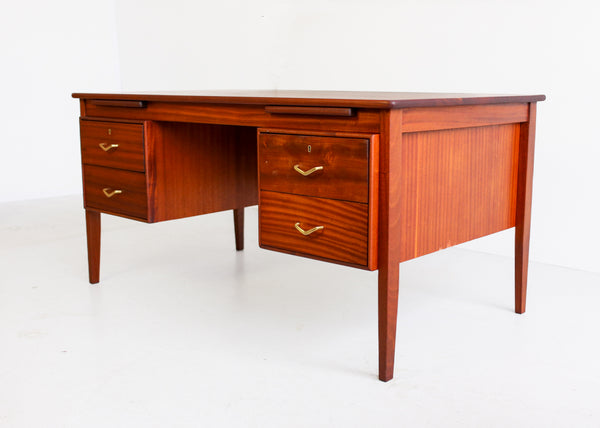 Mid-century Desk with a Solid Top