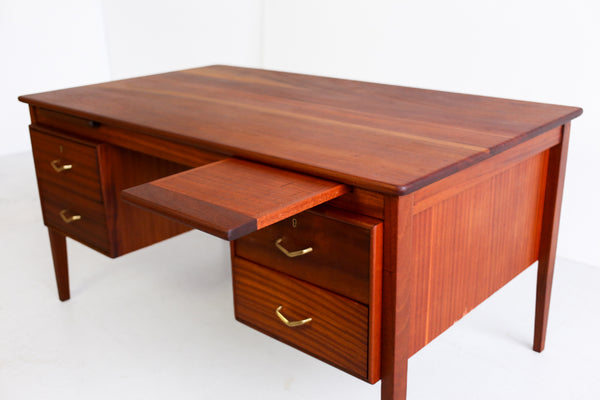 Mid-century Desk with a Solid Top