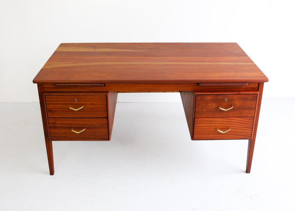 Mid-century Desk with a Solid Top