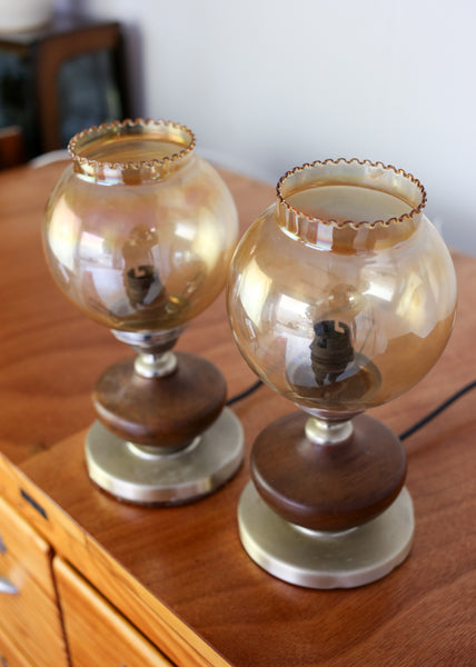 Two Vintage Bedside Lamps