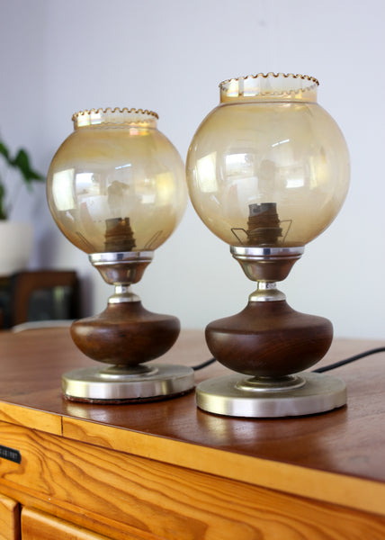 Two Vintage Bedside Lamps