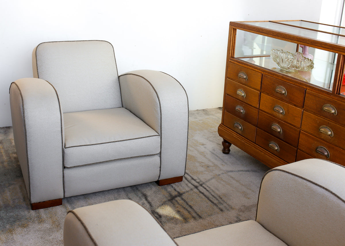 Pair of 1930s Art Deco Club Chairs