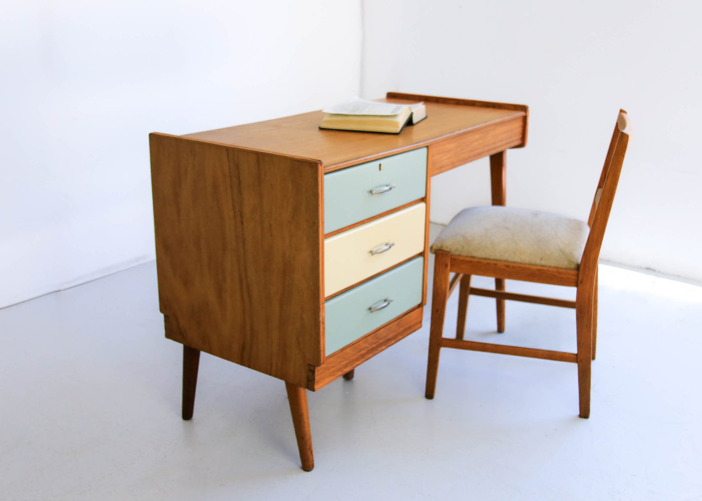 Mid-Century Modern Style Left Hand Desk